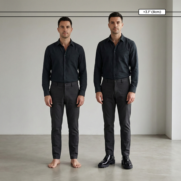 Height Raising Shoes +3.1" | Noir