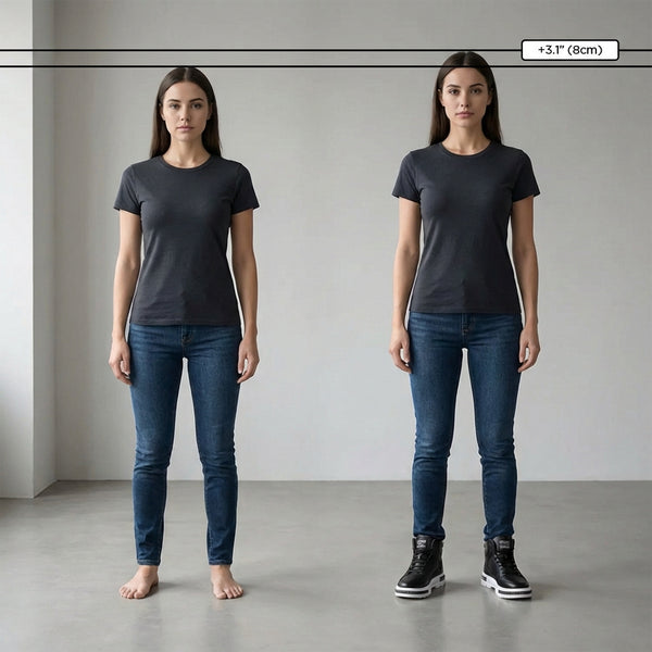 Height Raising Shoes +3.1" | Solid