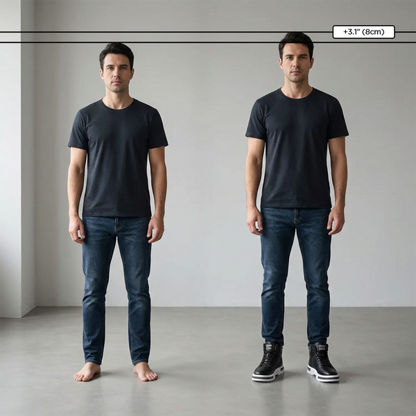 Height Raising Shoes +3.1" | Solid