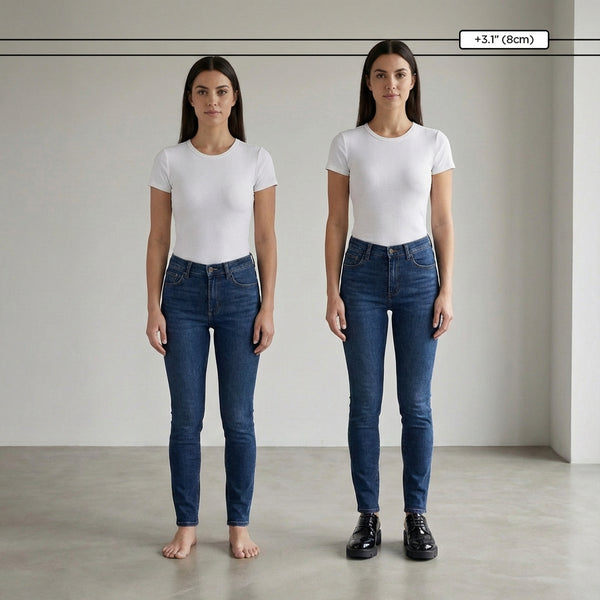 Height Raising Shoes +3.1" | Noir