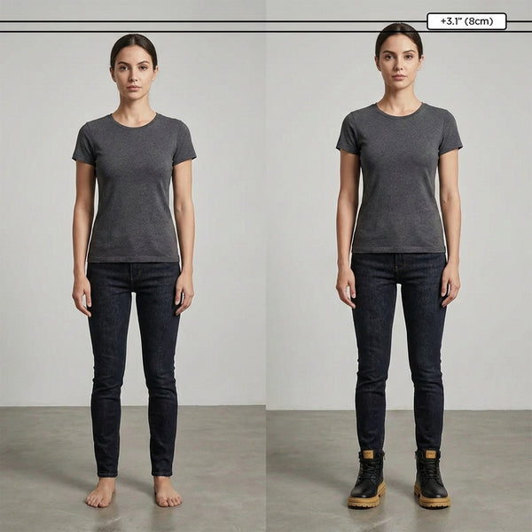 Height Raising Shoes +3.1" | Stone